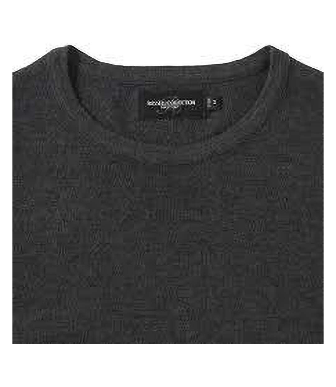 Russell Collection Mens V-Neck Knitted Pullover Sweatshirt (Charcoal Marl) - UTBC1012-2