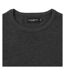 Russell Collection Mens V-Neck Knitted Pullover Sweatshirt (Charcoal Marl)