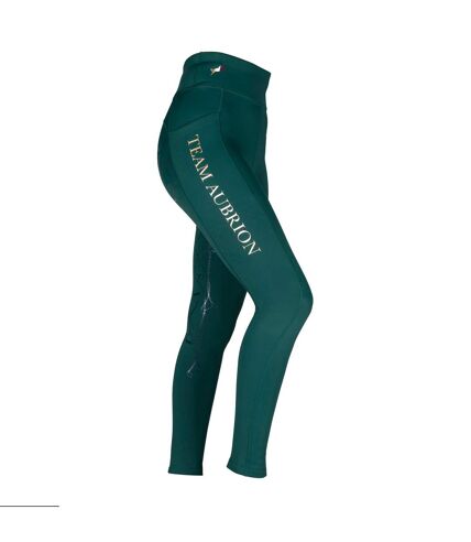 Collants d'équitation d'hiver pour dames et femmes vert Aubrion