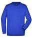 Sweat-shirt col rond - JN040 - bleu royal - mixte homme femme