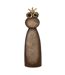 Statue Grenouille Couronne 78cm Marron-1