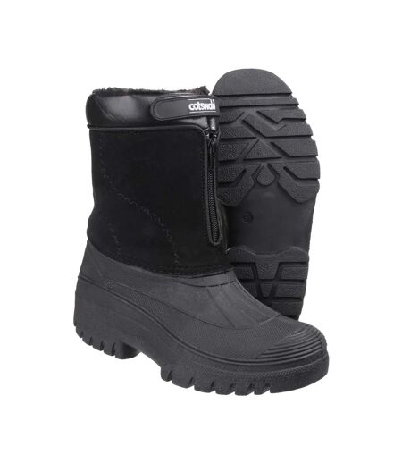 Mens venture waterproof winter boots black Cotswold