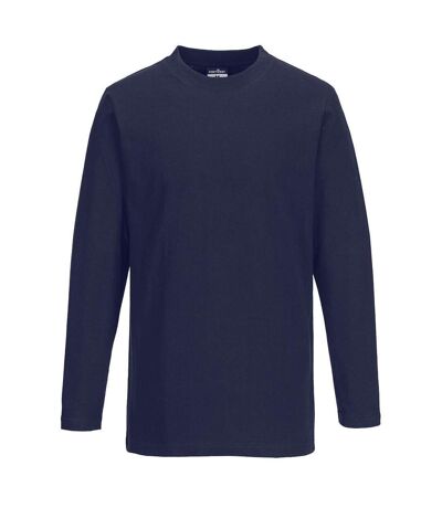 Portwest Mens Long-Sleeved T-Shirt (Navy) - UTPW325