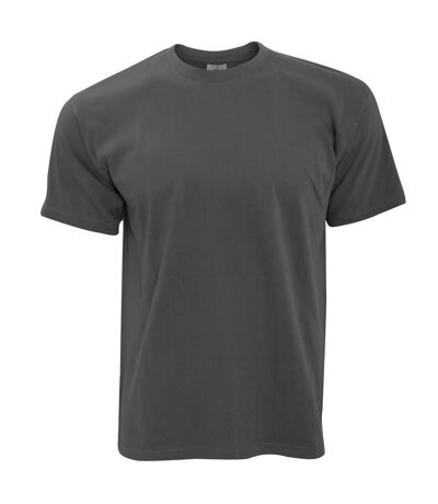 B&C  - T-shirt à col rond EXACT 190 - Homme (Gris foncé) - UTBC125