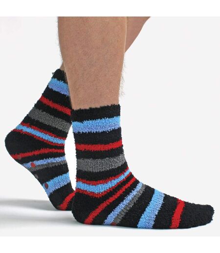 12 Pairs Mens Thick Cosy Bed Socks Non Slip Gripper Warm Winter Slipper Socks