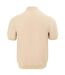 Mens Knitted Short-sleeved Shirt Beige Firetrap-2