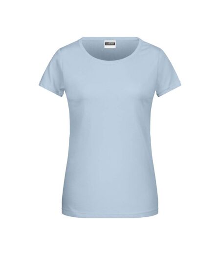 T-shirt Basic Femme Bleu Clair James And Nicholson