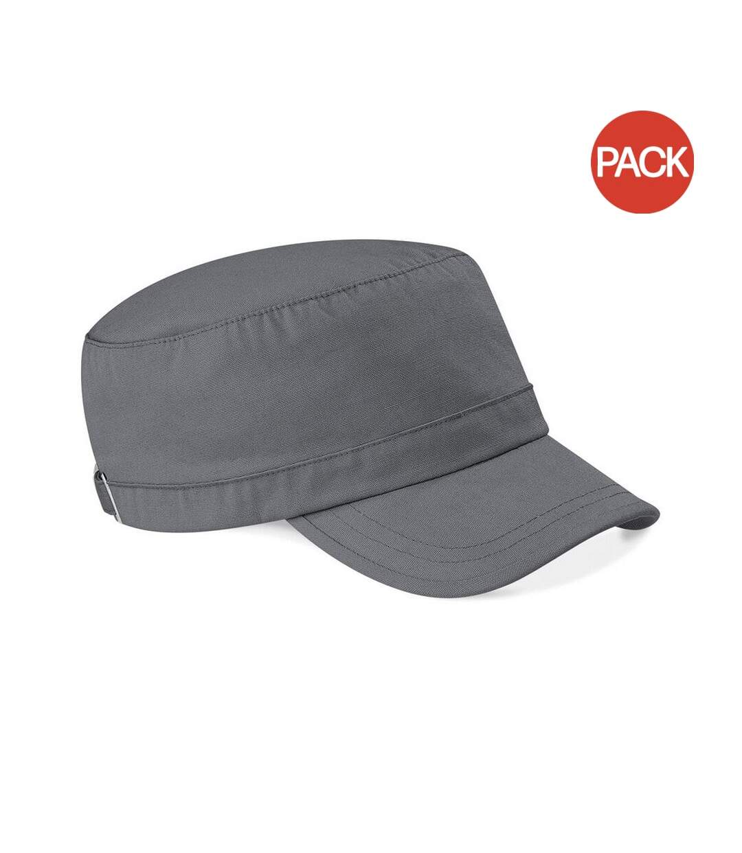 Lot de 2  casquettes adulte gris graphite Beechfield-1