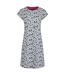 Womens/ladies Tallahassee Jersey Dress Washed Blue Weird Fish-1