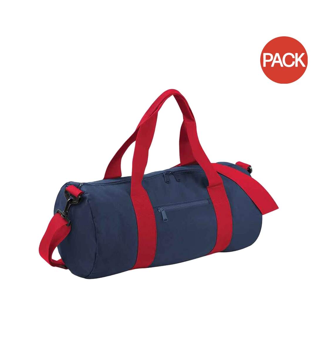 Lot de 2  Sac de voyage 20 litres taille unique bleu marine/rouge classique Bagbase-1