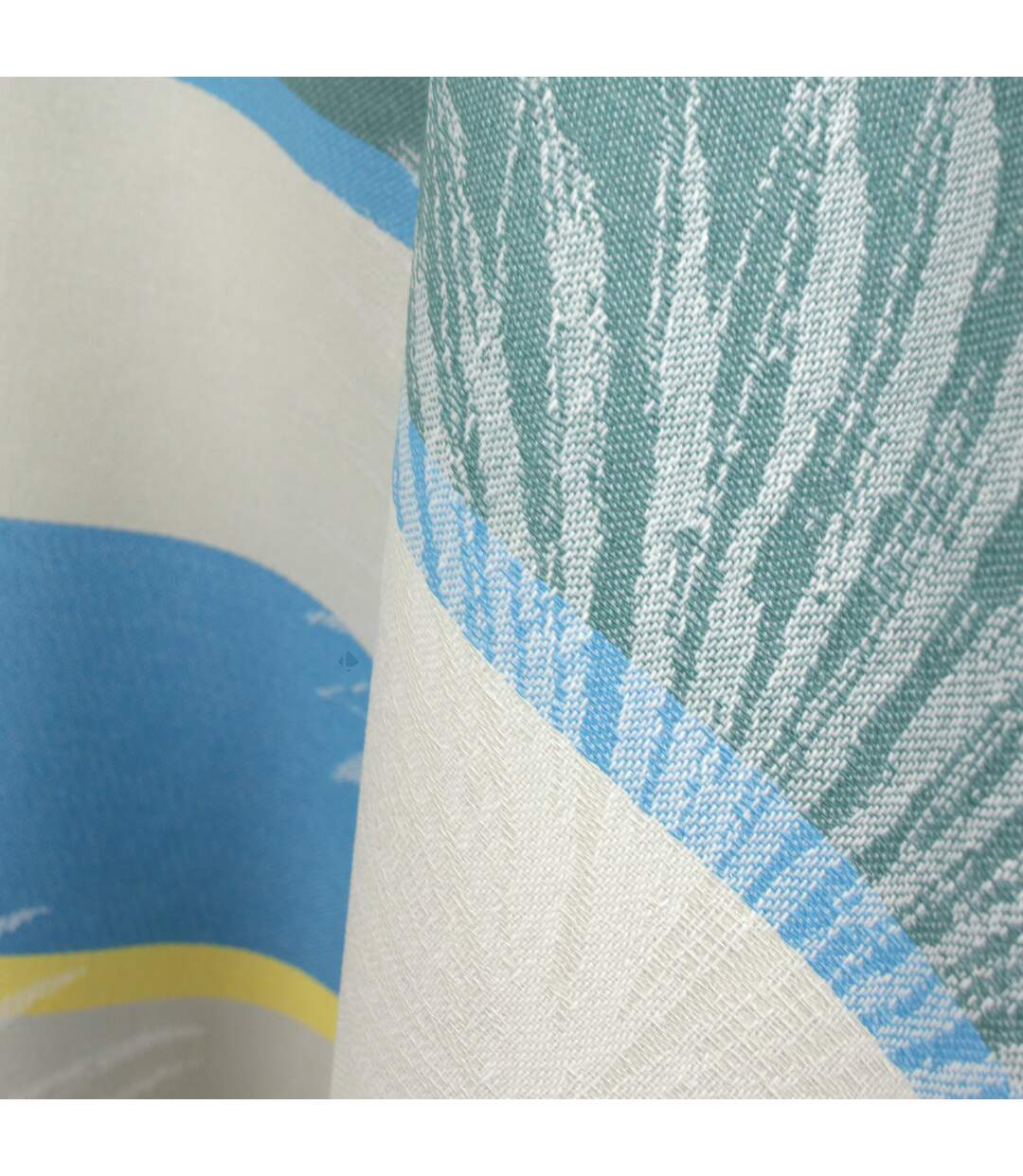 Nappe Jacquard coton PALMIER + enduction acrylique Ovale-4