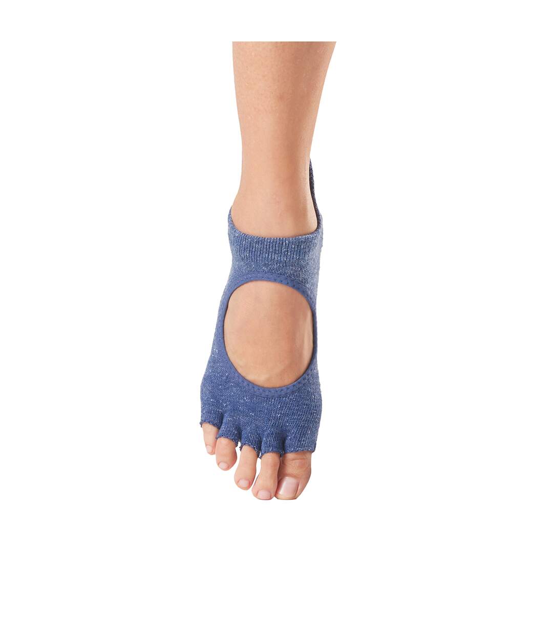 Chaussettes à demi-orteils antidérapantes bellarina femme bleu marine Toesox-3