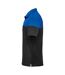 Mens Monterey Two Tone Polo Shirt Royal Blue Black Stormtech-3