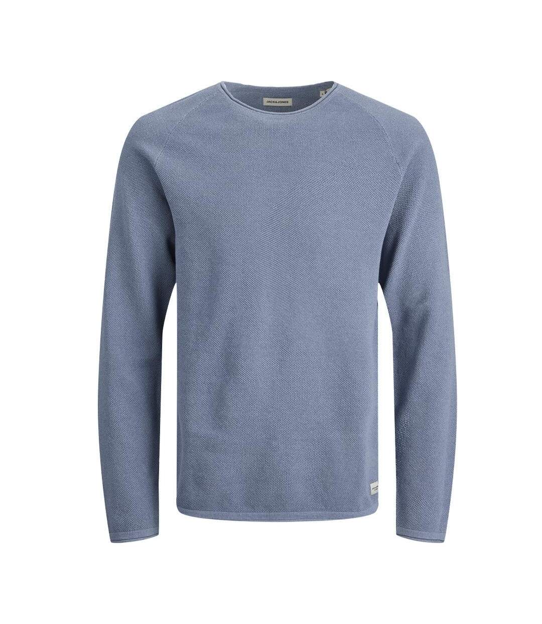 Pull bleu homme jack & jones knit crew - l-3