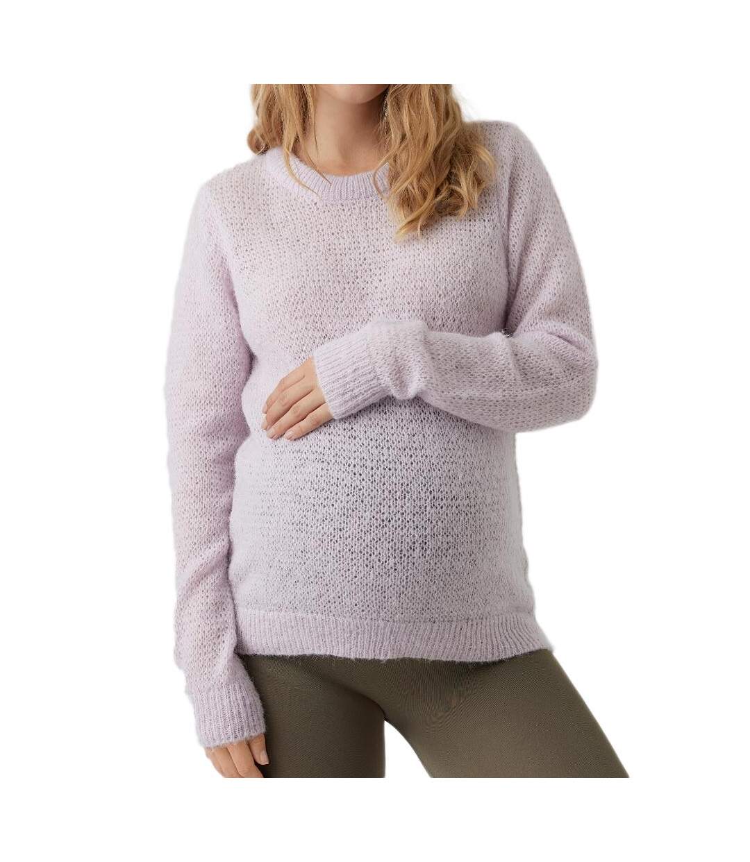 Pull de Grossesse Mauve Femme Vero Moda Maternity 20017097 - M-1