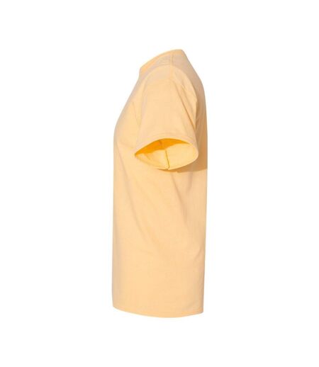T-shirt Manches Courtes Homme Jaune Pâle Gildan