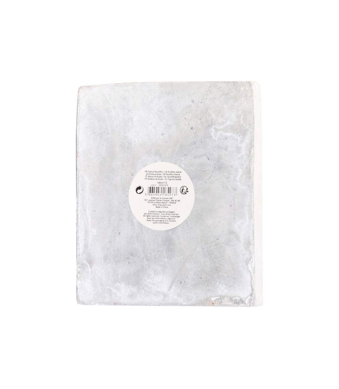 Bouddha assis ciment 27 cm-3