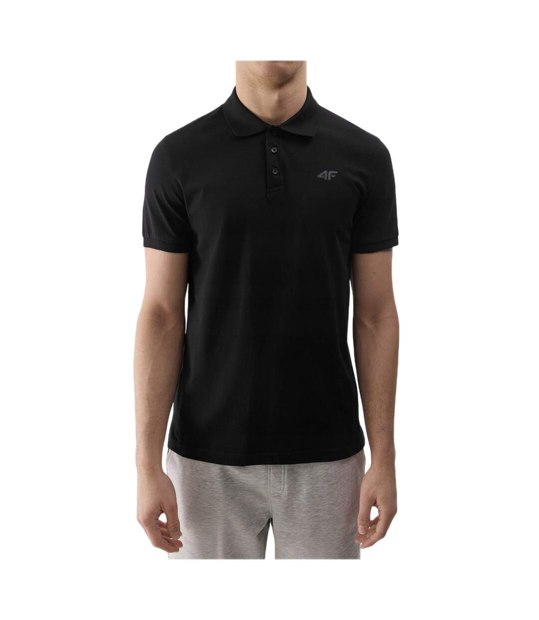 Polo M129 Homme Noir 4F-2