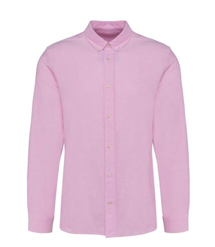Chemise Oxford manches longues - Homme - PK503 - rose