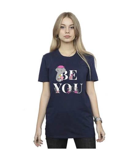 Disney - T-shirt DUMBO BE YOU - Femme (Bleu marine) - UTBI18319