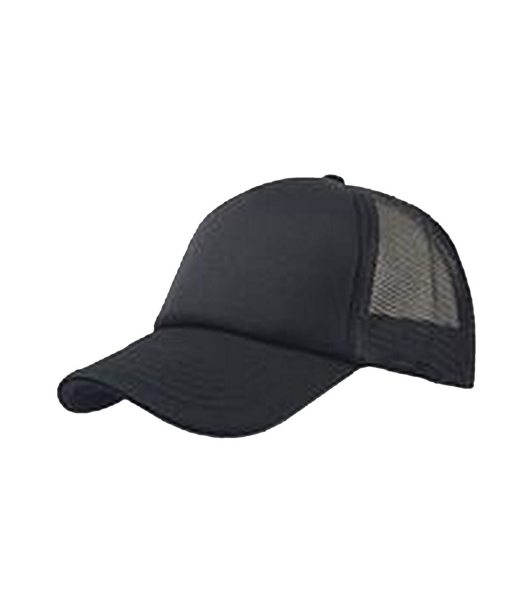 Casquette style trucker rapper mixte noir / noir Atlantis-1