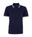 Asquith & Fox Mens Classic Fit Tipped Polo Shirt (Navy/ White) - UTRW4809