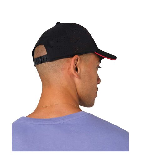 Casquette De Baseball Accelerate Noir Rouge Beechfield