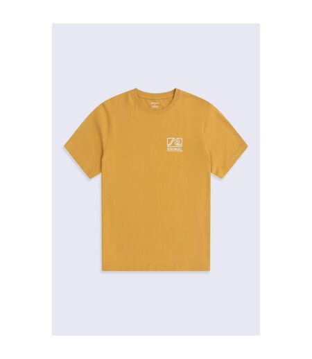 Mens Jacob Organic T-shirt Bright Yellow Animal