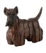 Statuette Chien Terrier Ecossais 29cm Marron-1