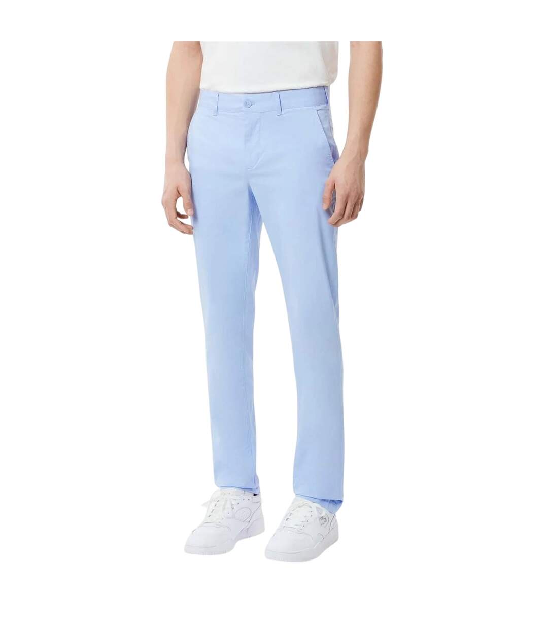 Mens Stretch Slim Chinos Blue Lacoste-1
