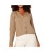 Cardigan beige femme pieces pcosilla - l-1