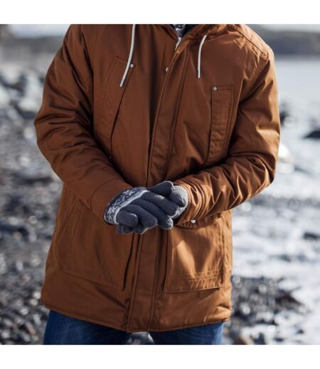 Mens Winter Warm Soft Fleece Lined Thermal Gloves