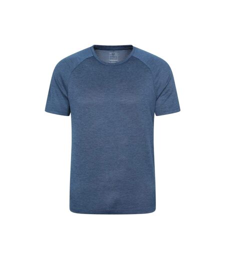 Mens Pulse Isocool Short-sleeved T-shirt Dark Blue Mountain Warehouse
