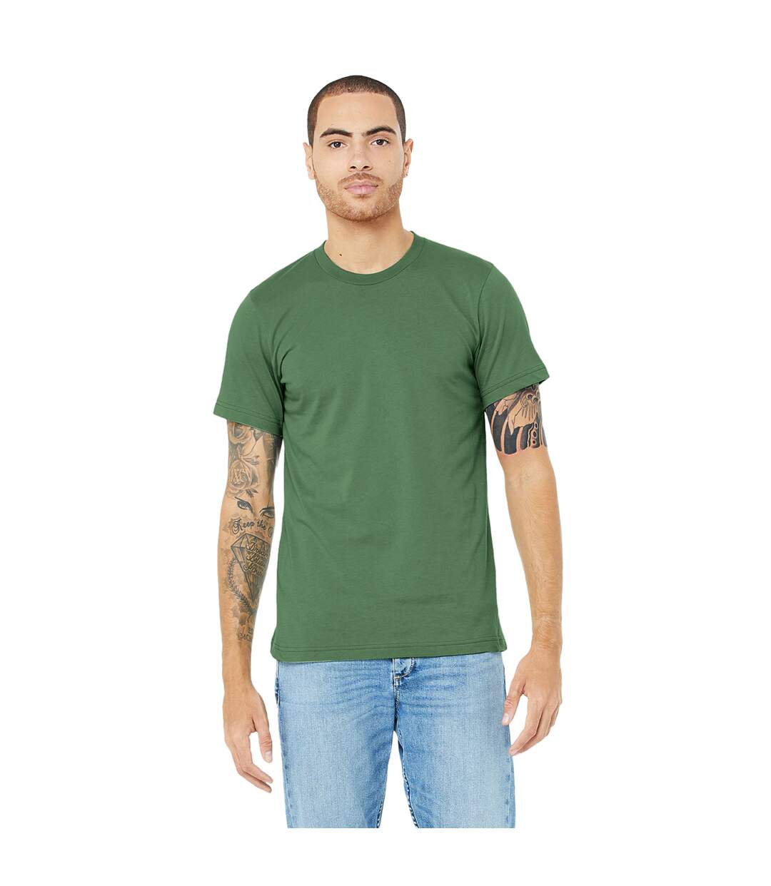 Canvas - T-shirt JERSEY - Hommes (Vert forêt chiné) - UTBC163