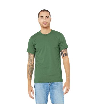 Canvas T-shirt Jersey Hommes Vert Forêt Chiné Bella + Canvas