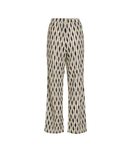 Pantalon beige/bleu femme vila viadda