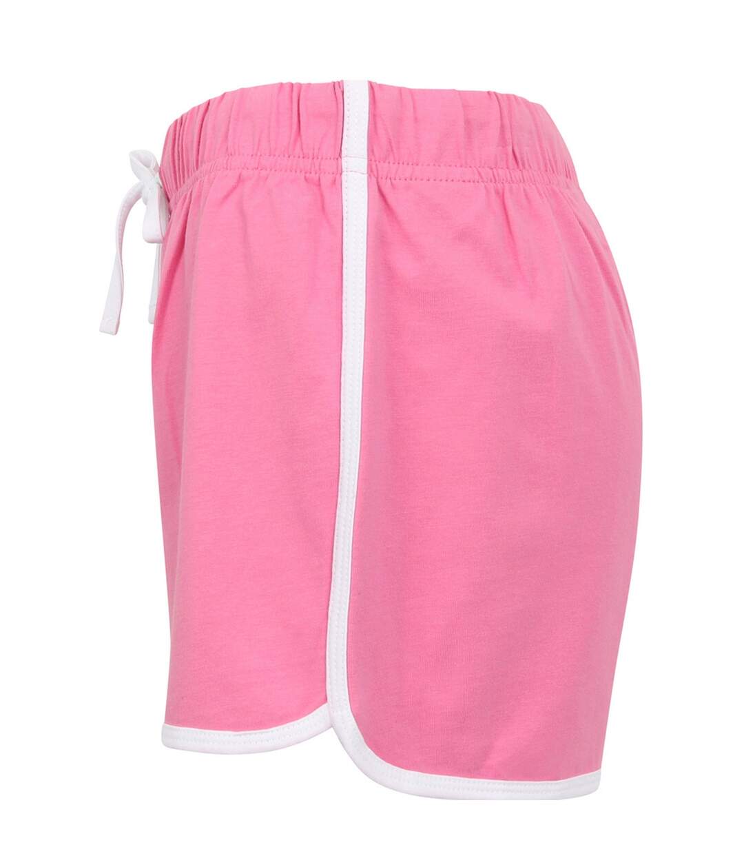 Short Rétro Femme Rose Blanc Skinni Fit-3
