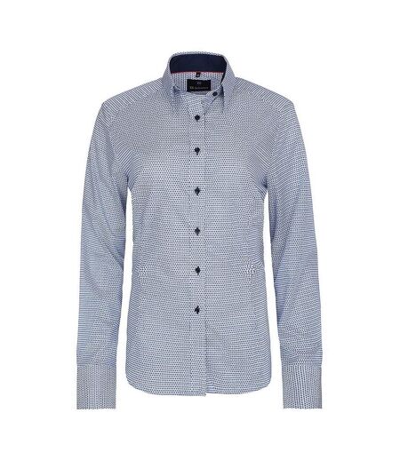 Chemisier Marocco Femme Bleu Marine Blanc Di Selentino