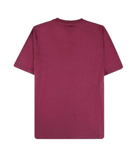 T-shirt Motif Gros Logo Active Homme Bordeaux Aquascutum