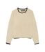 Pull écru femme vero moda maquarius  raglan-2