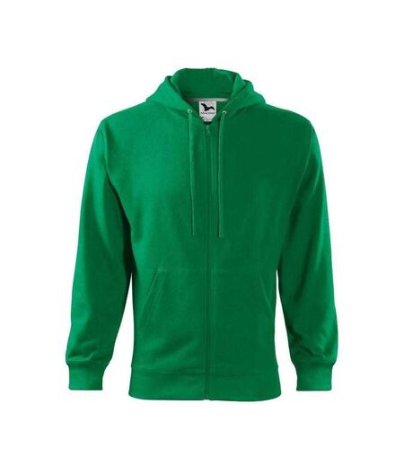 Mens Trendy Fitted Hoodie Bottle Green Malfini