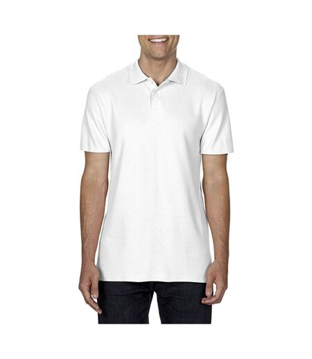 Gildan Softstyle Mens Short Sleeve Double Pique Polo Shirt (White) - UTBC3718
