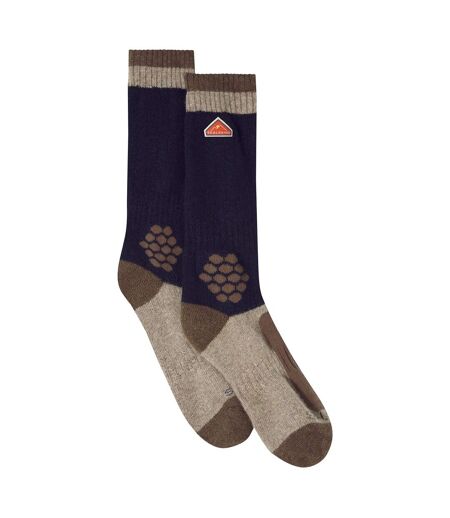 Recycled Wool Mid Colour Block Hiking Socks for Men and Women