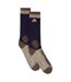 Recycled Wool Mid Colour Block Hiking Socks for Men and Women-3