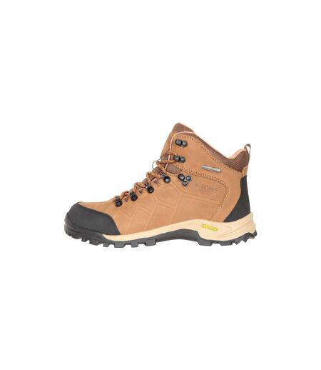 Womens/ladies Hurricane Extreme Leather Isogrip Boots Brown Mountain Warehouse