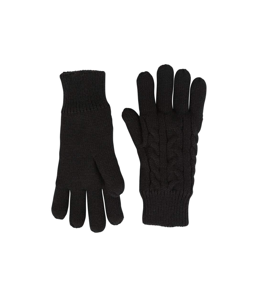 Womens/ladies isotherm plush gloves black Mountain Warehouse-3