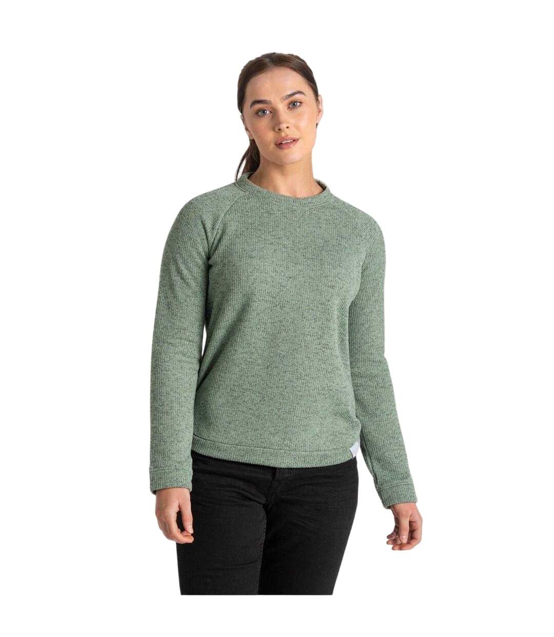 Sweat Uni À Col Ras-du-cou Nessa Femme Vert Prairie Craghoppers-2