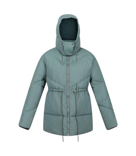 Womens/ladies rurie baffled padded jacket dark forest green Regatta