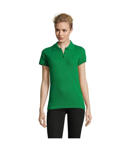 SOLS Womens/Ladies Perfect Pique Short Sleeve Polo Shirt (Kelly Green)