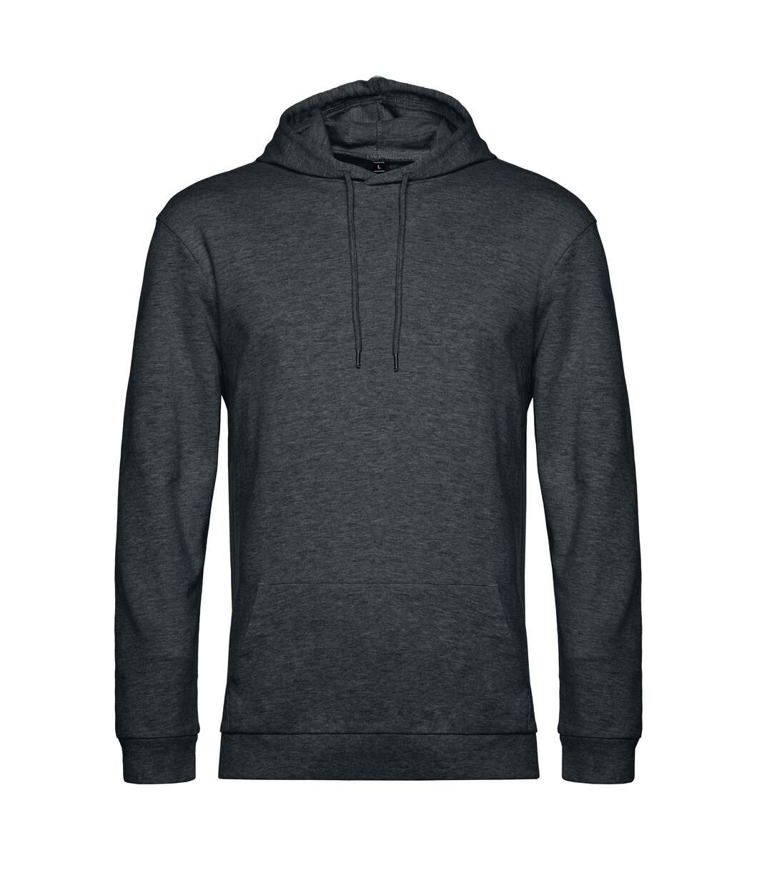 Sweat À Capuche Adulte Anthracite Chiné B&C-1
